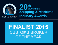 Finalist - Customs Broker of the Year 2015
