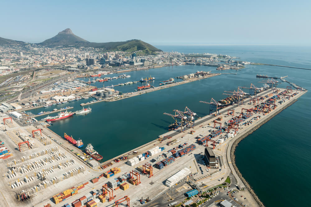 Cape Town Harbor (aerial view)